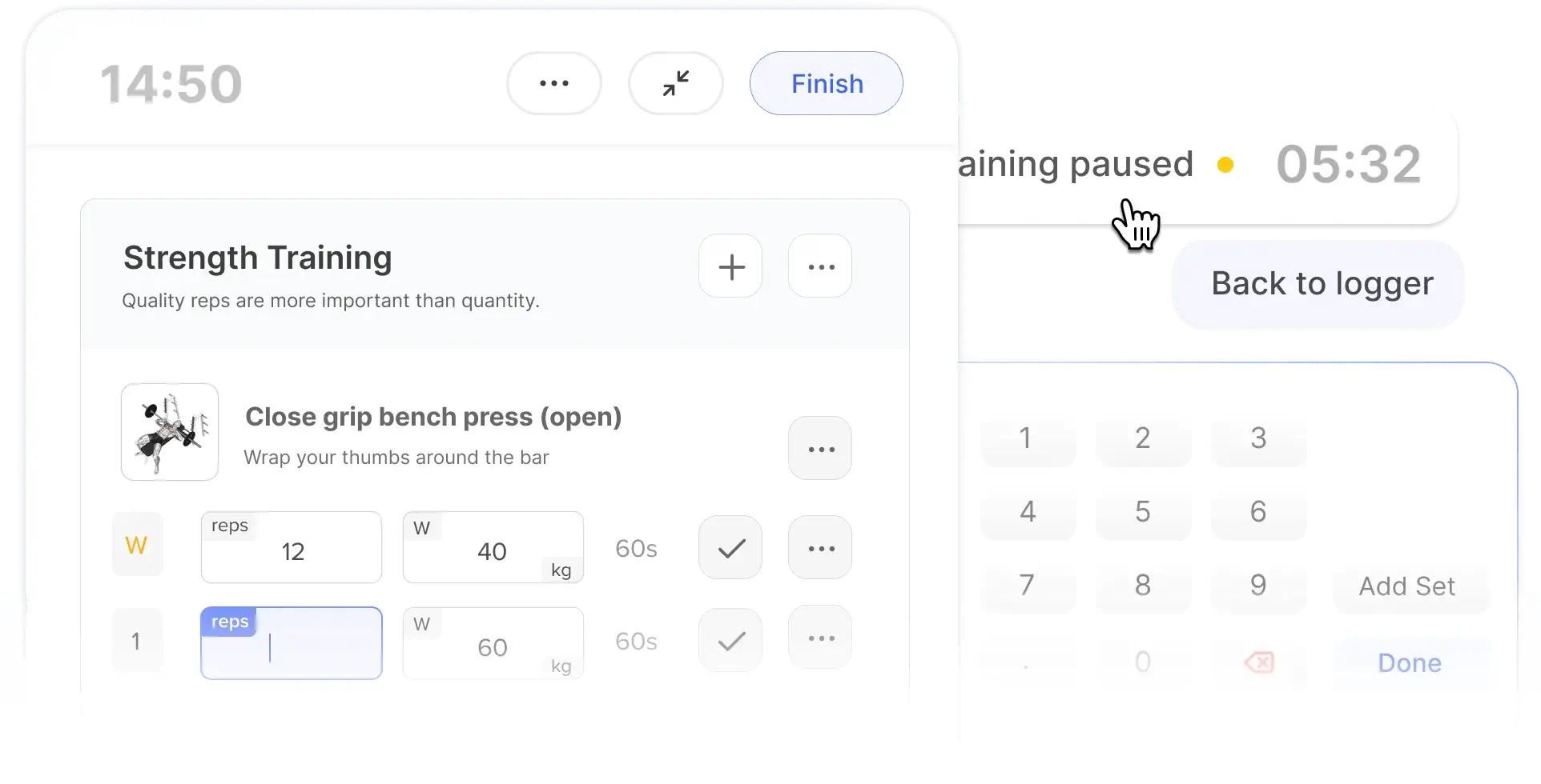 best workout logging experience