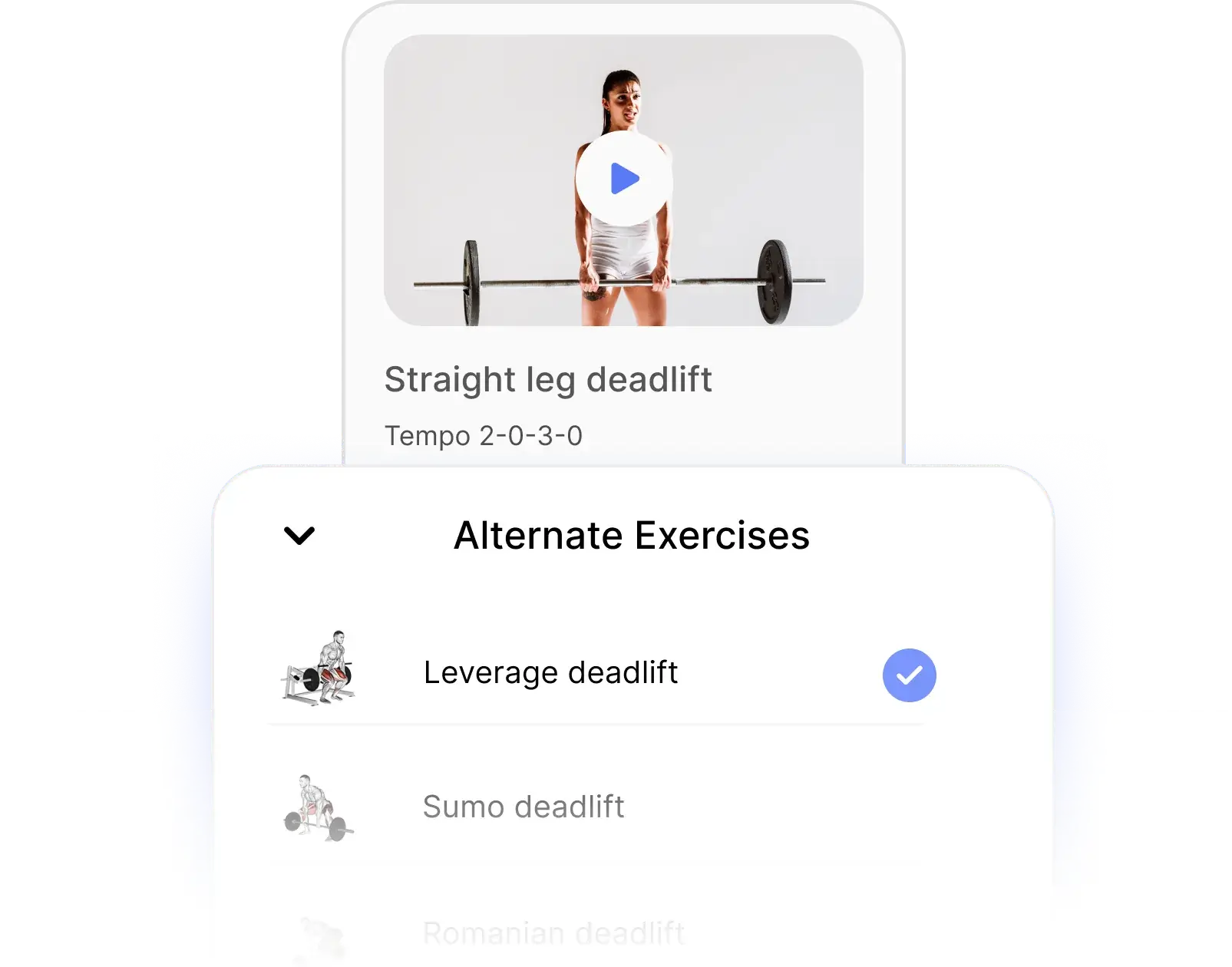 alternate exercises